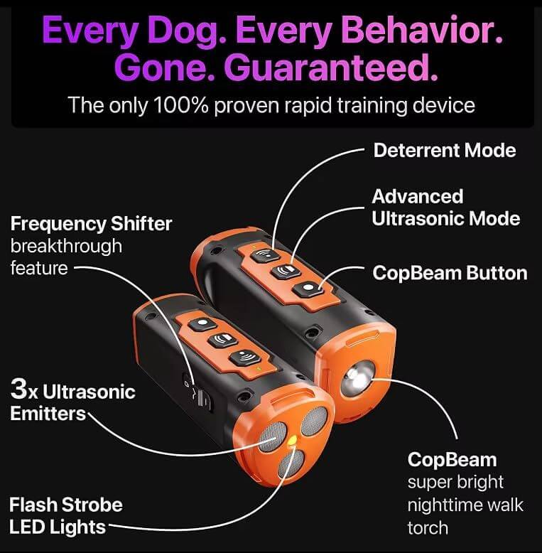 Dog Bark Deterrent Device Stops Bad Behavior