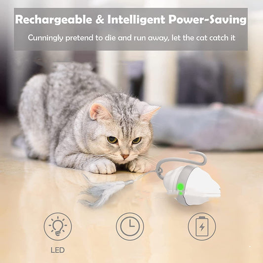 Cat Toy Automatic Feather Cat Tease